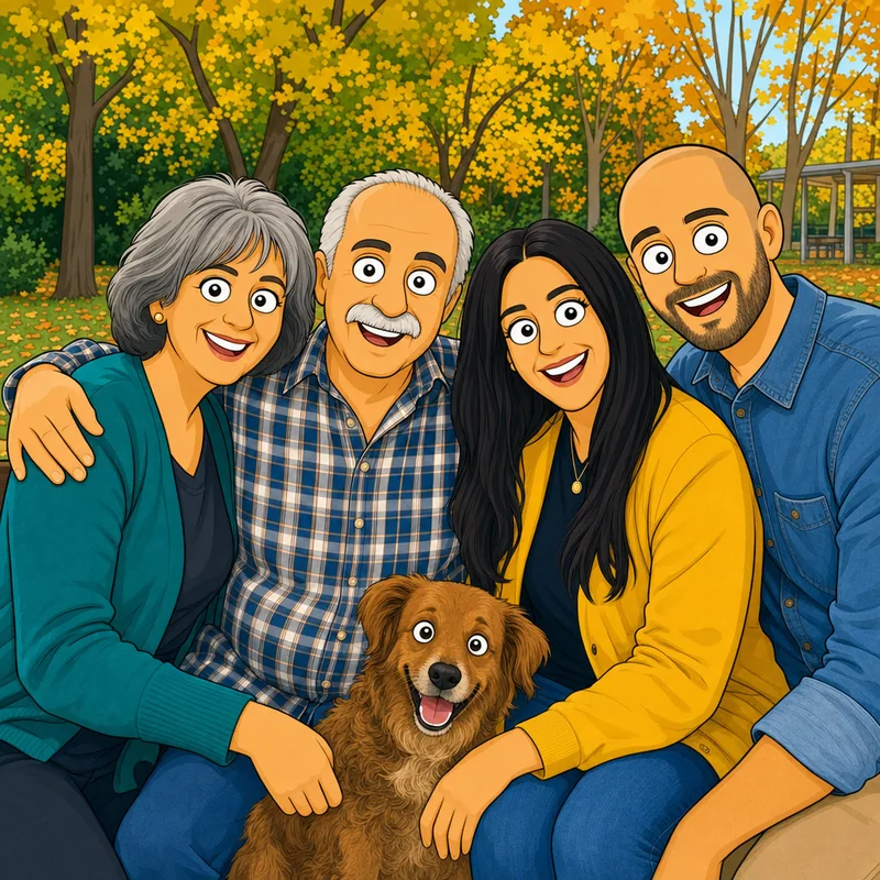 Esempio: ritratto di famiglia in stile Griffin