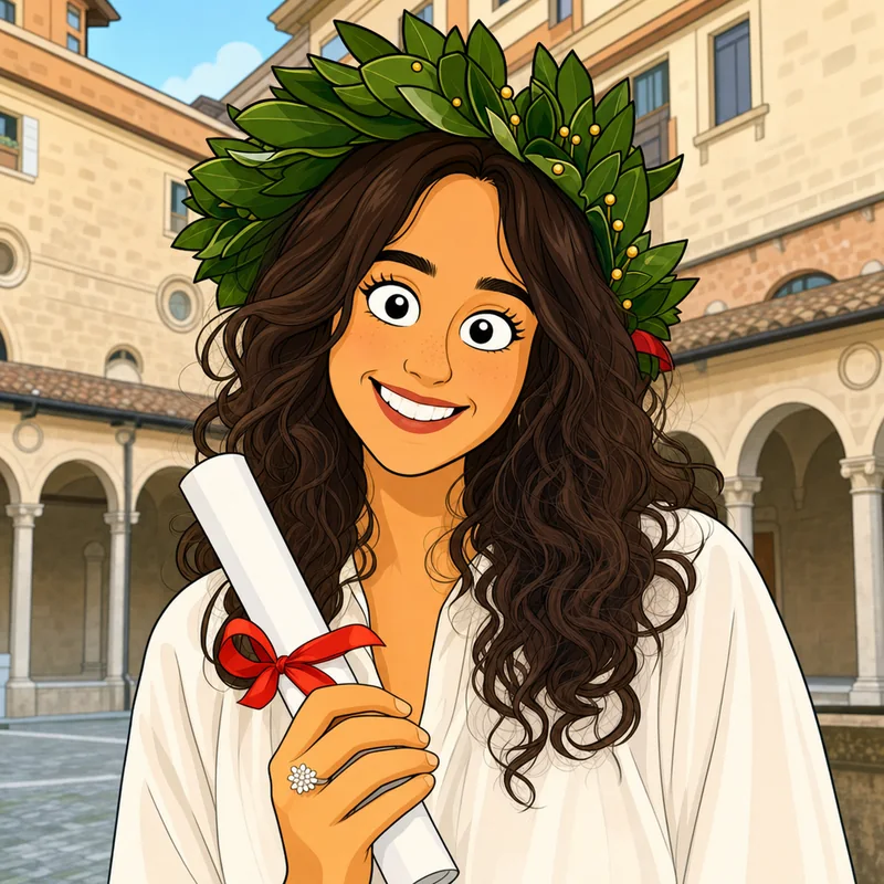 Esempio: caricatura di laurea in stile Griffin